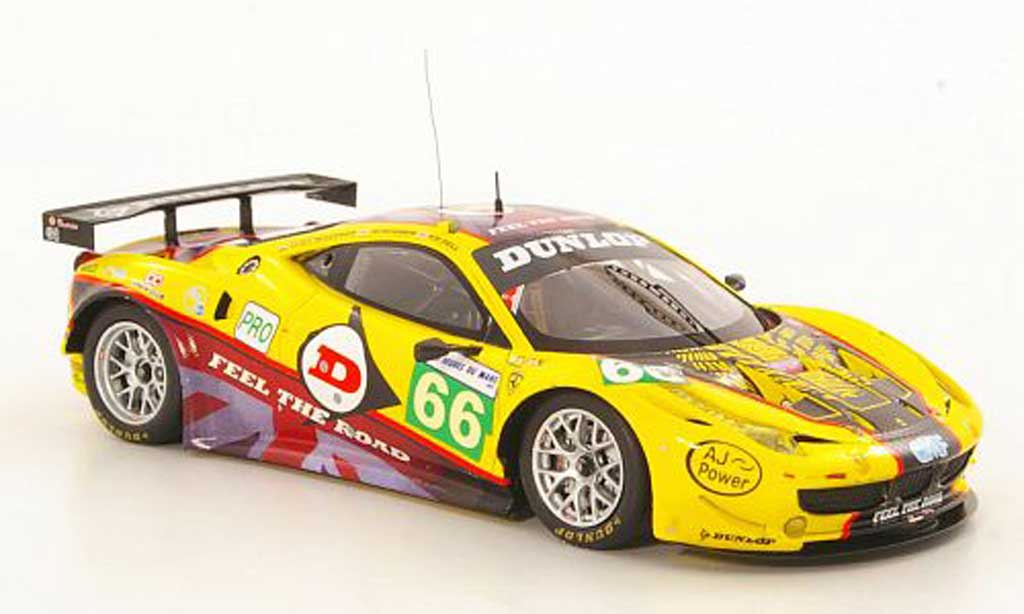 Ferrari 458 Italia GT2 1/43 Fujimi Italia GT2 No.66 JMW Motorsport 24h Le Mans 2011 modelauto