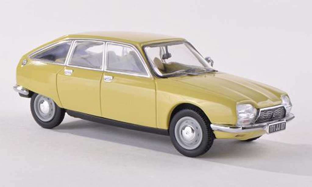 Citroen GS 1/43 Norev geel 1971 modelauto