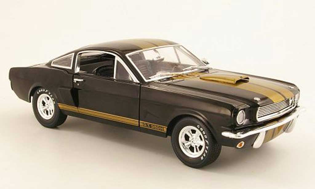 Shelby GT 350 1966 1/18 Shelby Collectibles 1966 H zwart/or modelauto