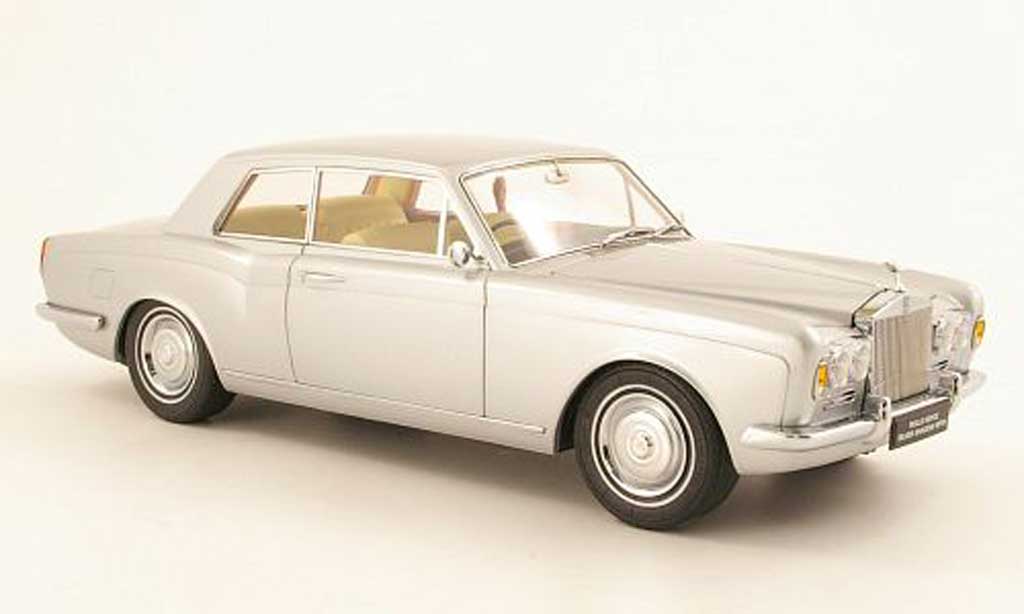 Rolls Royce Silver Shadow 1/18 Paragon Mulliner Park Ward Two-Door Coupe grijs metallic RHD 1968 modelauto