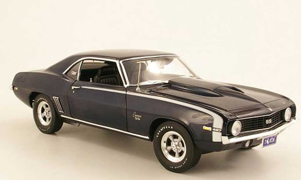 Chevrolet Camaro Z28 1/18 Highway 61 Z28 Baldwin Motion blauw 1969 modelauto