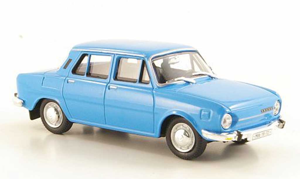 Skoda 110 1/43 Abrex blauw 1969 modelauto