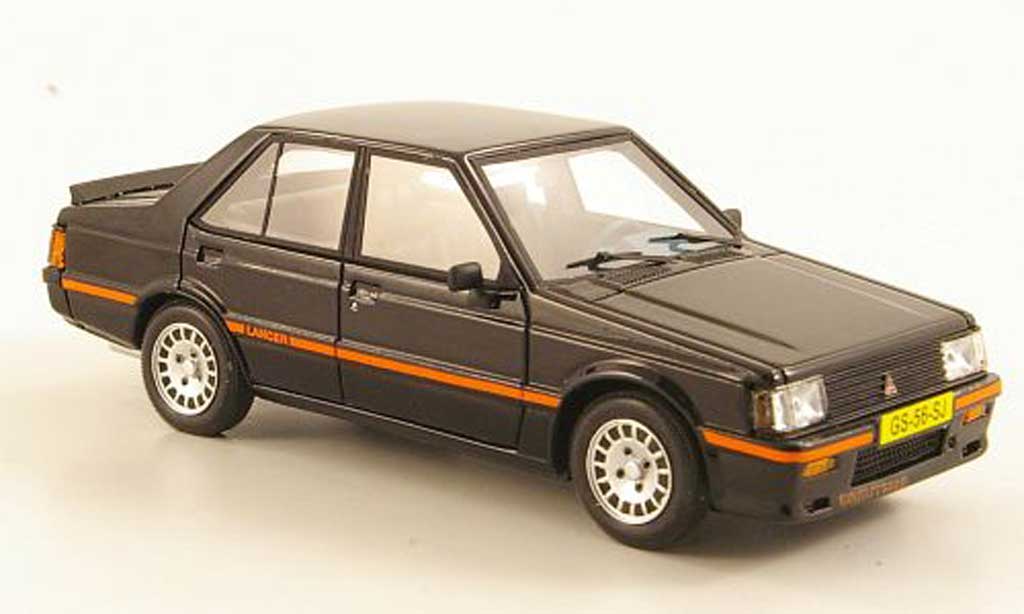 Mitsubishi Lancer 2000 Turbo 1/43 Neo 2000 Turbo EX SB zwart 1980 modelauto