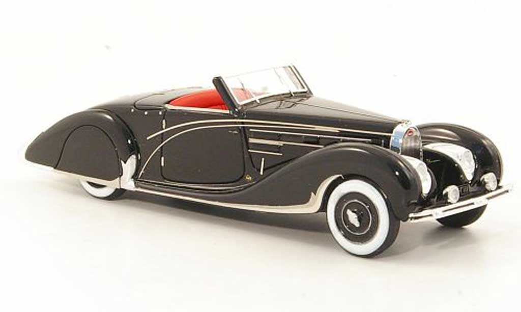 Bugatti 57 C 1/43 Look Smart C Cabriolet Gangloff zwart RHD 1939 modelauto