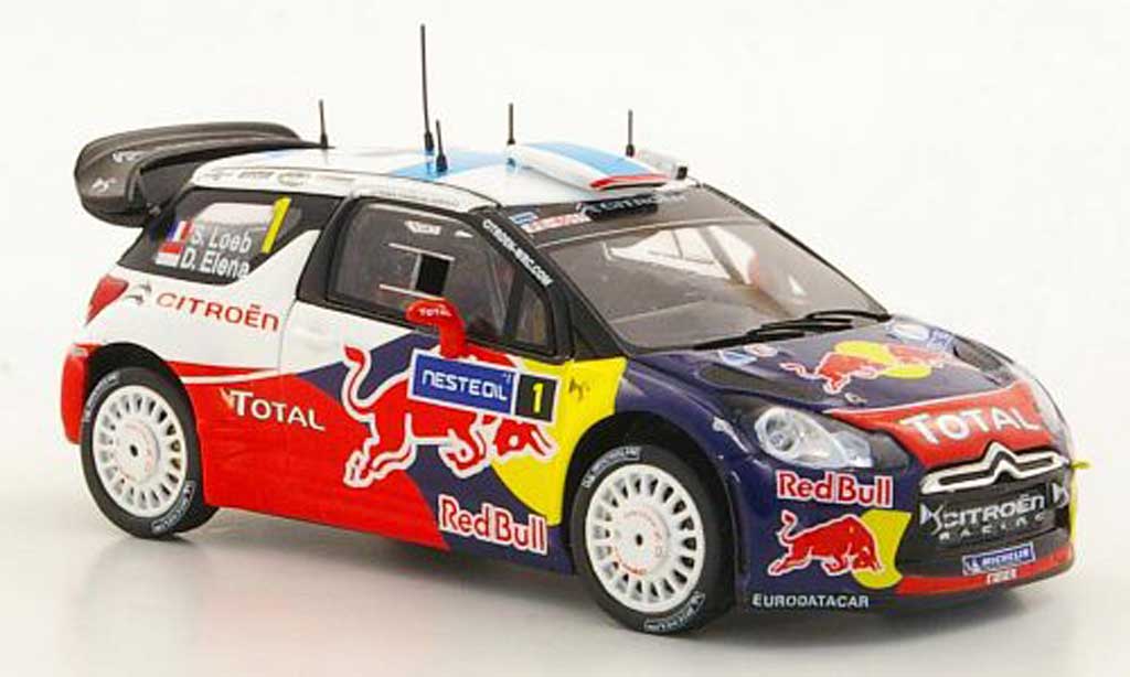 DS Automobiles DS3 WRC 2011 1/43 Spark WRC 2011 No.1 S.Loeb / D.Elena Rally Finnland modelauto