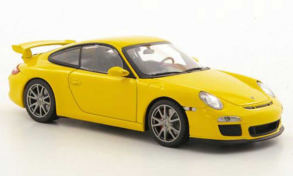 Porsche 997 GT3 1/43 Minichamps GT3 (II) geel 2009 modelauto