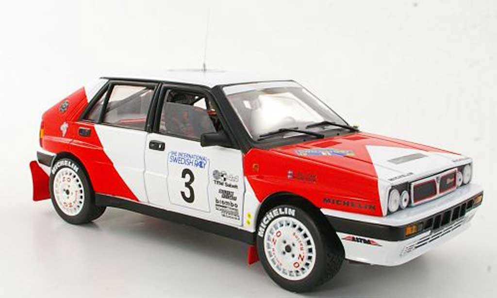 Lancia Delta HF Integrale 1/18 Sun Star HF Integrale No.3 Marlboro M.Ericsson / C.Billstam Rally Schweden 1989 modelauto