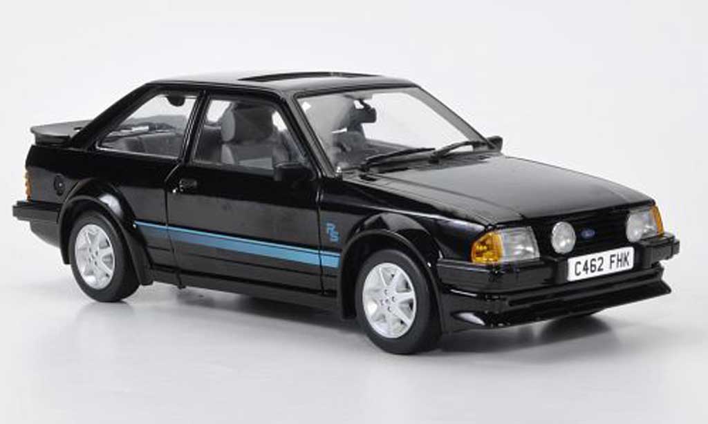 Ford Escort MK3 1/18 Sun Star MK3 Turbo zwart RHD 1984 modelauto