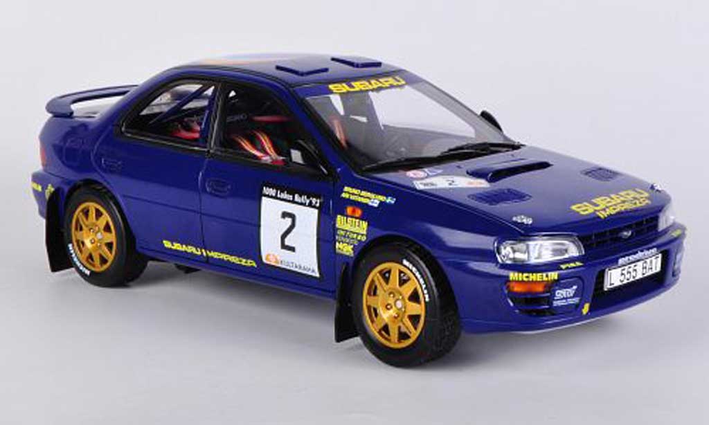 Subaru Impreza 1/18 Sun Star 555 No.2 2nd 1000 Lakes Rally 1993 A.Vantanen/B.Berglund modelauto