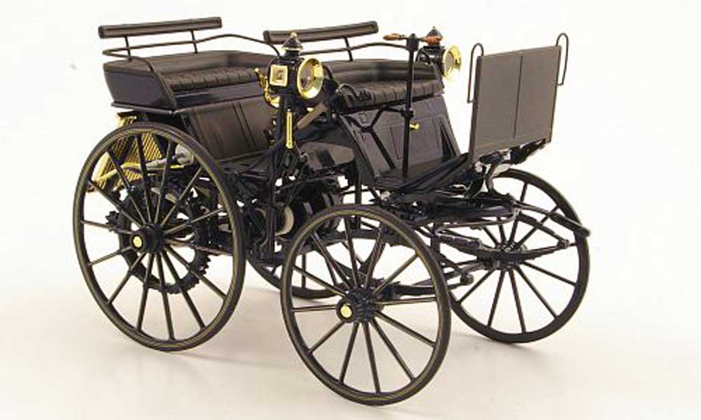 Mercedes Daimler 1/18 Norev Motorkutsche blauw modelauto