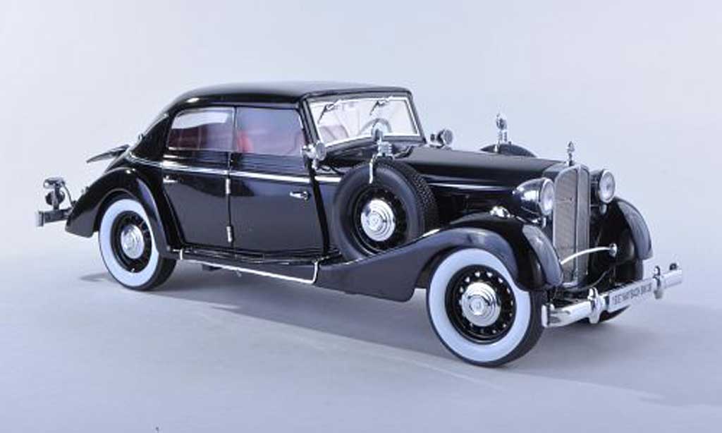 Maybach SW 1/18 Signature 38 cabriolet Spohn zwart 4-portes (Premium) 1937 modelauto