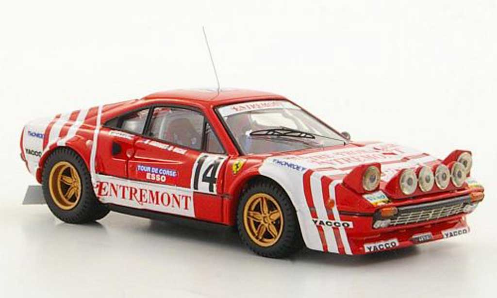Ferrari 308 GTB 1/43 Best GTB Gr.4 No.14 Andruet / Biche Tour de Corse 1981 modelauto