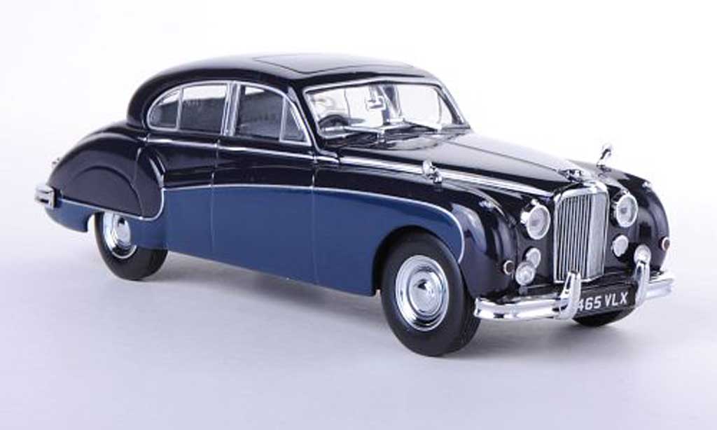Jaguar MK 8 1/43 Oxford 8 MkVIII zwart/blauw RHD modelauto