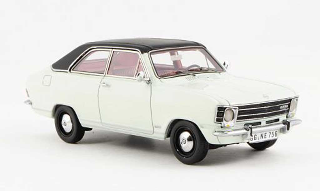 Opel Olympia 1/43 Neo A LS wit/zwart 2-Turer 1970 modelauto