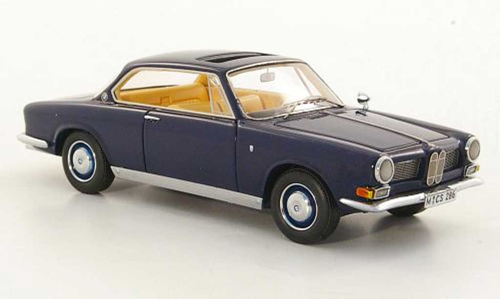 Bmw 3200 1/43 Neo CS Bertone blauw 1961 modelauto