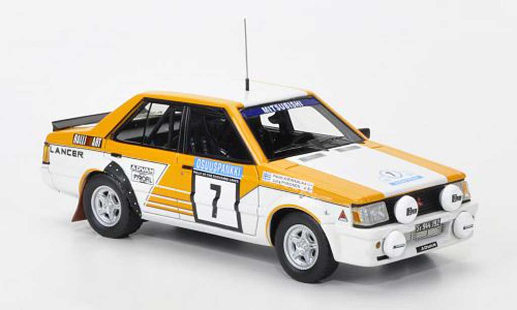 Mitsubishi Lancer 2000 Turbo 1/43 Neo 2000 Turbo No.7 Team Ralliart 1000 Lakes Rally 1982 modelauto