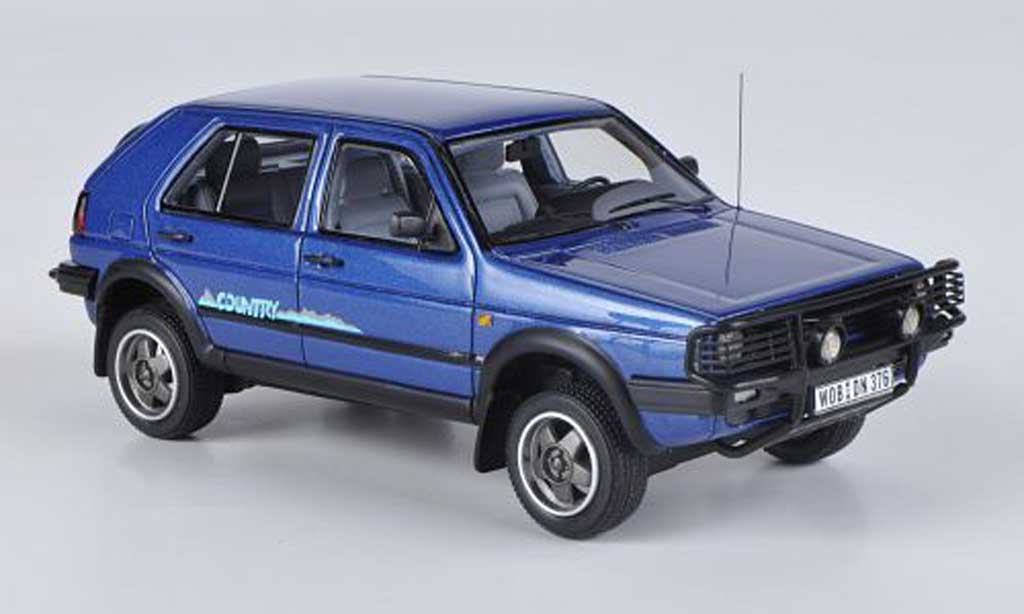 Volkswagen Golf 2 Country 1/43 Neo 2 Country blauw 1990 modelauto