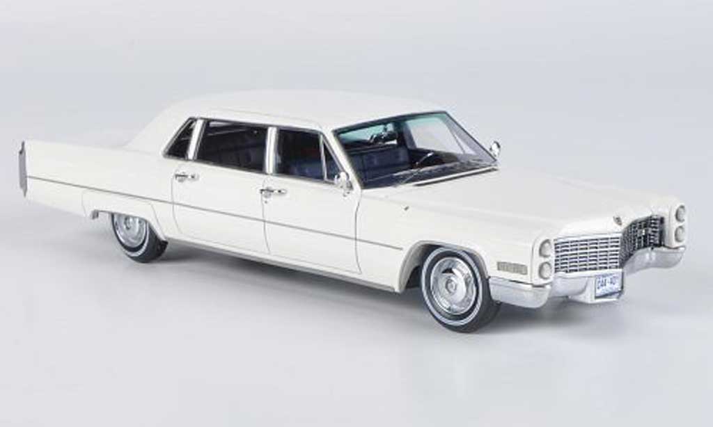 Cadillac Fleetwood 1966 1/43 Neo 1966 75 wit modelauto
