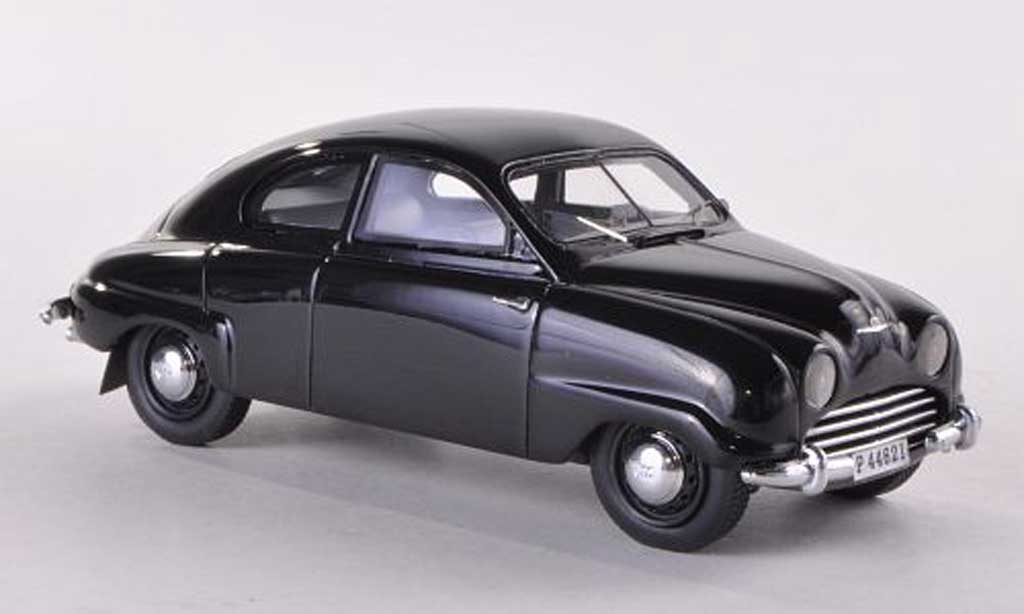Saab 92B 1/43 Neo zwart 1958 modelauto