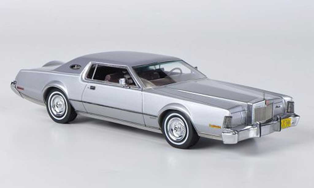 Lincoln Continental 1973 1/43 Neo 1973 MK IV grijs /grijs modelauto