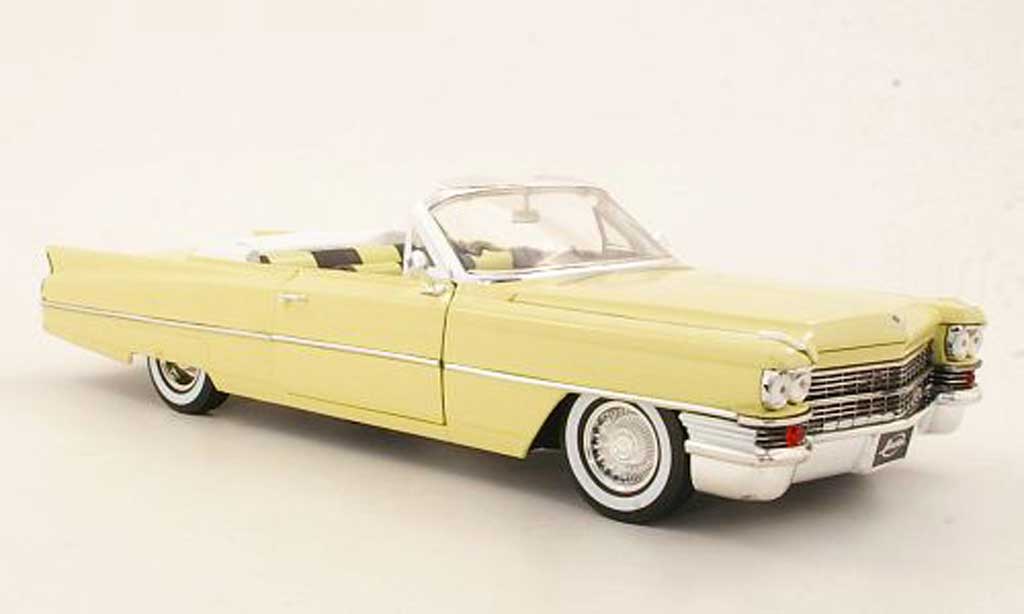 Cadillac Deville 1/18 Jada Toys Cabriolet geel 1963 modelauto