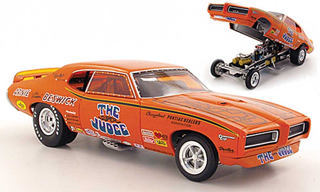 Pontiac GTO 1/18 Ertl Super Judge Arnie ''the Farmer'' BeswickFunny Car 1969 modelauto