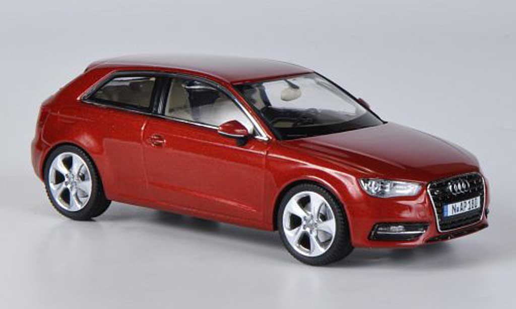 Audi A3 1/43 Schuco rood 2012 modelauto