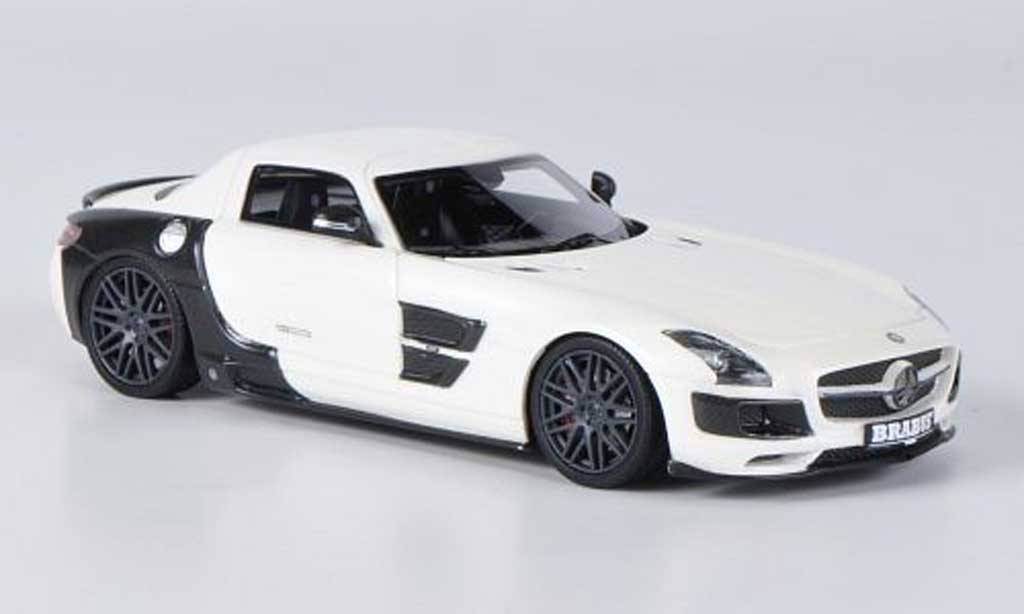 Mercedes 700 Biturbo 1/43 Schuco Biturbo Brabus wit/zwart modelauto