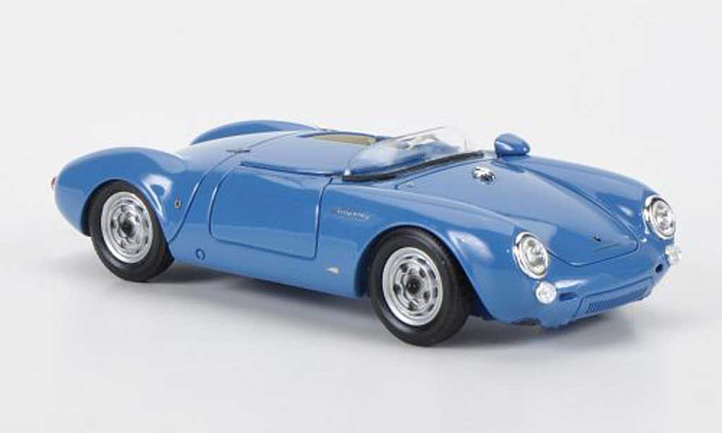 Porsche 550 1/43 Schuco Spyder blauw/wit modelauto