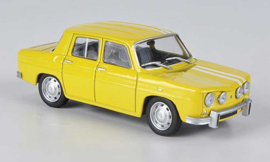 Renault 8 S 1/43 Solido S geel/wit 1969 modelauto