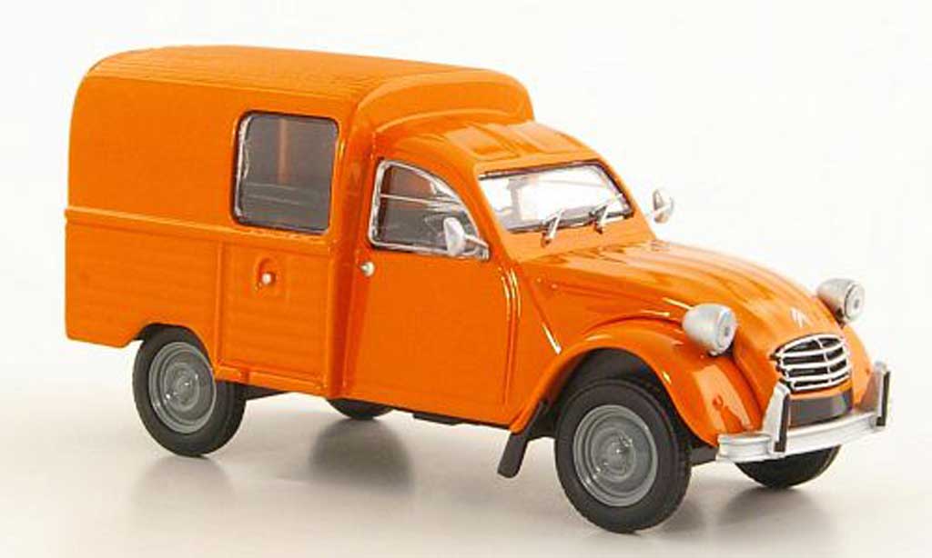 Citroen 2CV 1/43 Eligor AKS400 oranje 1974 modelauto