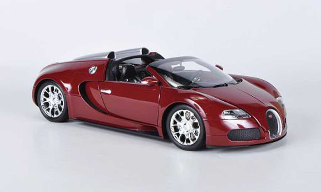 Bugatti Veyron Grand Sport 1/18 Minichamps Grand Sport rood 2010 modelauto