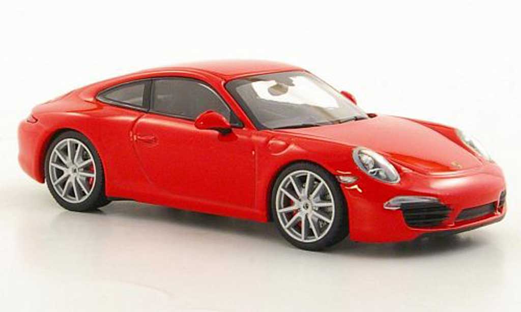 Porsche 991 S 1/43 Minichamps Carrera S rood 2012 modelauto