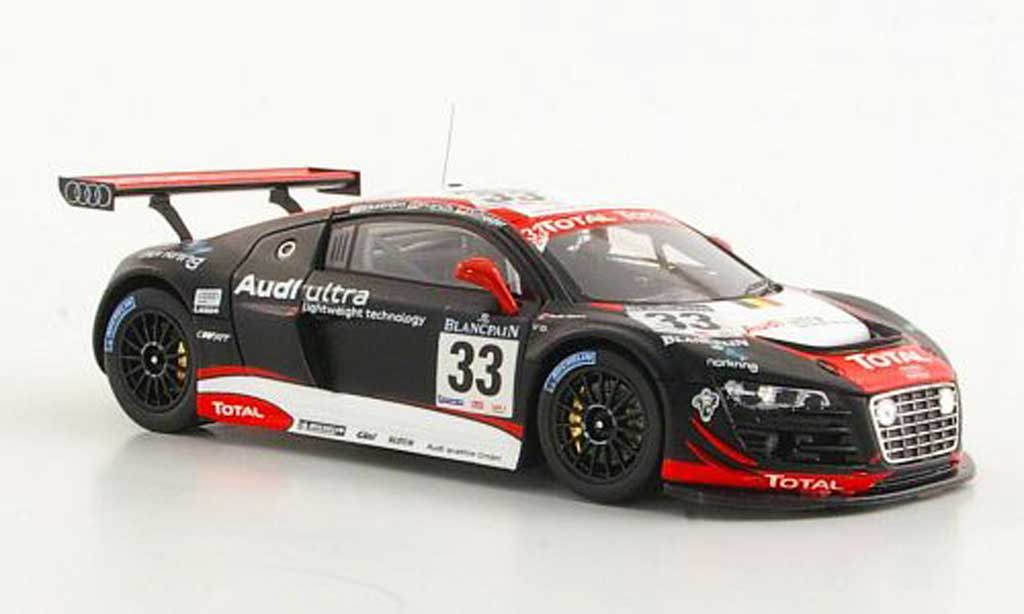 Audi R8 LMS 1/43 Spark LMS No.33 Belgian Club Ekstrom / Franchi / Scheider 24h Spa 2011 modelauto