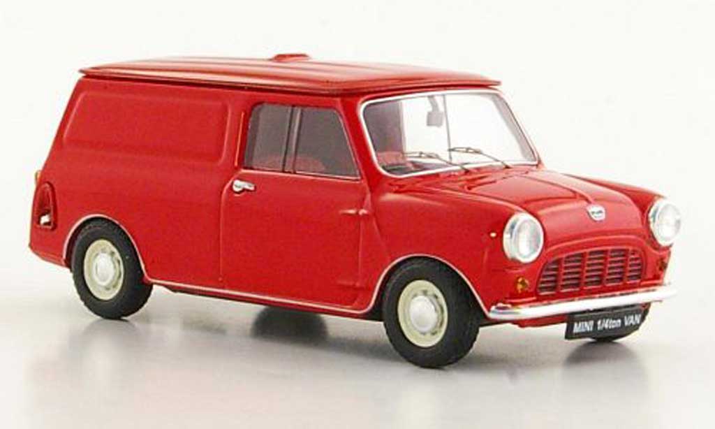 Austin Mini Van 1/43 Ebbro 1/4 ton rood RHD modelauto