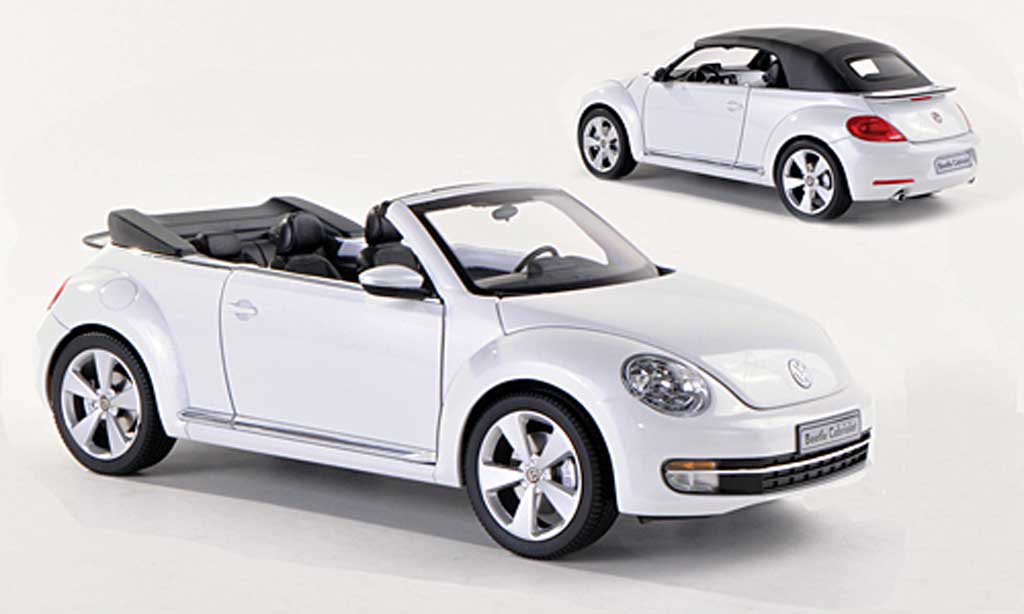 Volkswagen Beetle 1/18 Kyosho Cabriolet wit modelauto