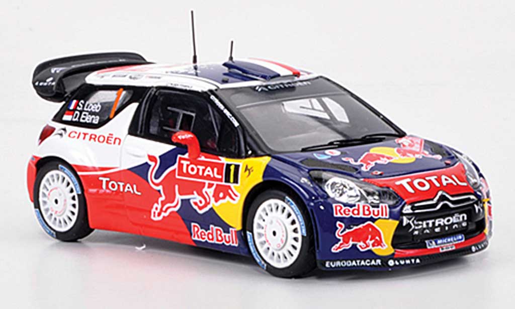 DS Automobiles DS3 WRC 2012 1/43 Spark WRC 2012 No.1 Red Bull S.Loeb/D.Elena Monte Carlo modelauto