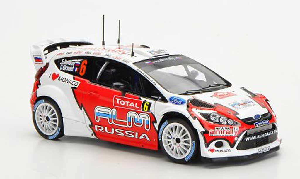 Ford Fiesta WRC 1/43 Spark WRC No.6 ALM Russia Rally Monte Carlo 2012 modelauto