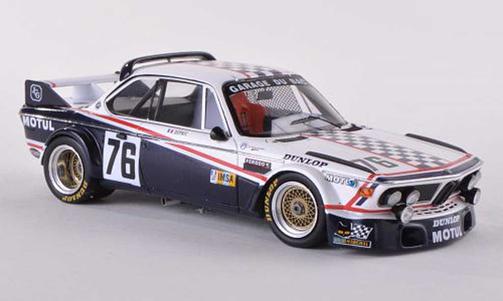 Bmw 3.0 CSL 1/43 Spark CSL No.76 garage du Bac 24h Le Mans 1977 DEPNIC/J.Coulon modelauto