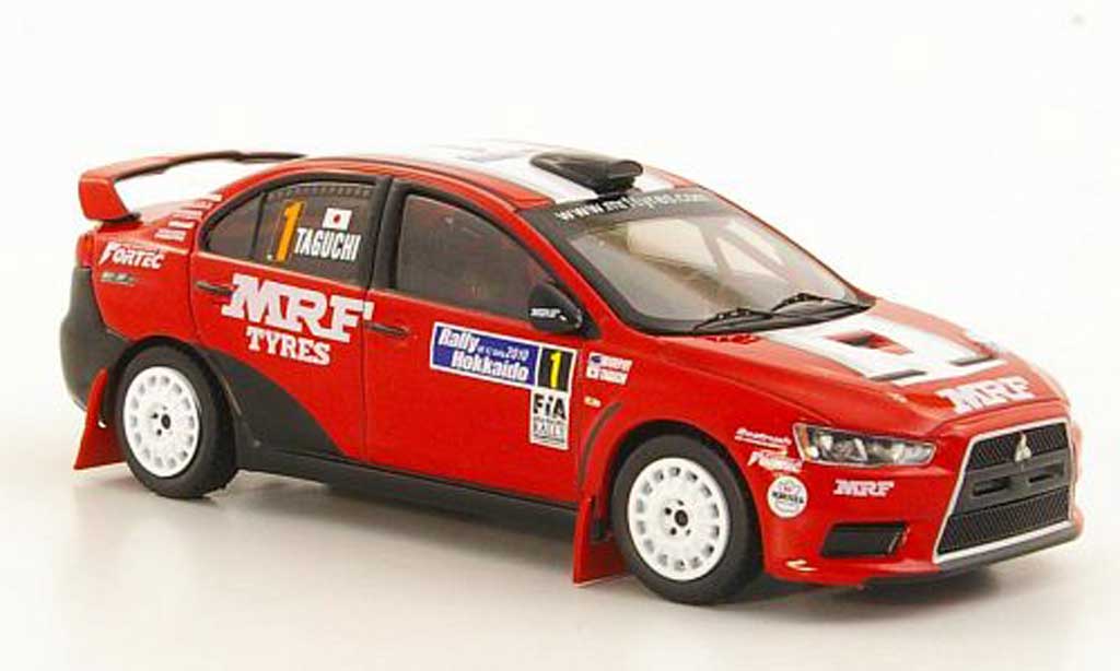 Mitsubishi Lancer Evolution X 1/43 IXO Evolution X No.1 K.Taguchi / C.Murphy Rally Hokkaido 2010 modelauto