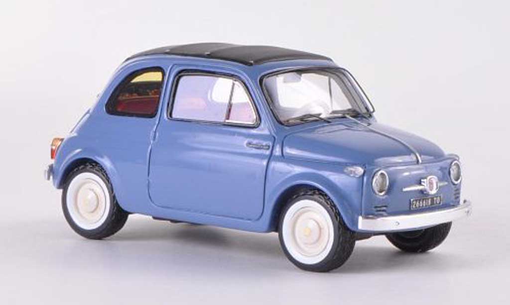 Fiat 500 1/43 Spark Nuova grijsblauw 1957 modelauto