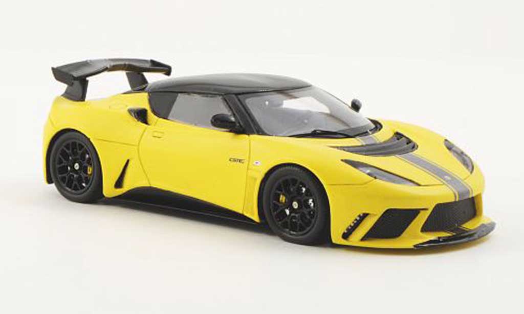 Lotus Evora GTE 1/43 Spark GTE geel/grijs/carbon LHD 2011 modelauto