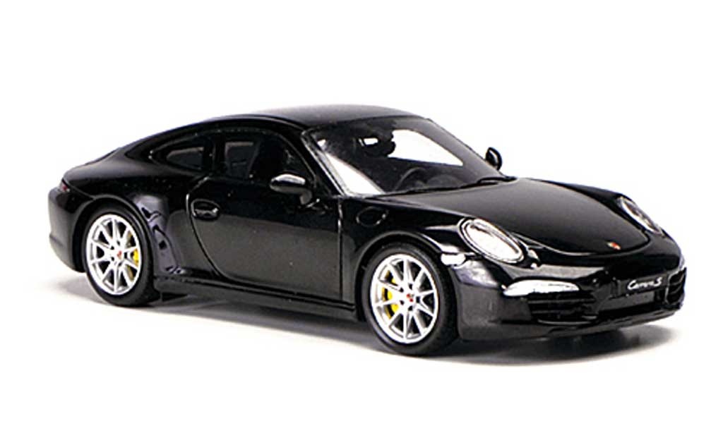 Porsche 991 S 1/43 Spark Carrera S zwart 2012 modelauto