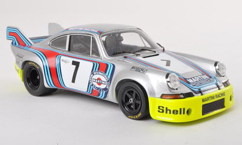 Porsche 911 RSR 1/43 Spark RSR 2.8 Long Tail No.7 Martini Racing Zeltweg 1973 G.van Lennep/H.Muller modelauto