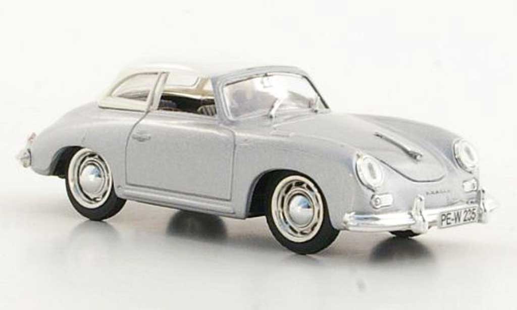 Porsche 356 1952 1/43 Brumm 1952 Hardtop wit/grijs modelauto