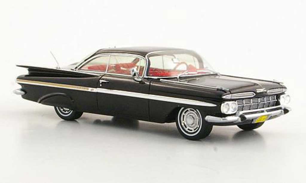 Chevrolet Impala 1959 1/43 Spark 1959 Coupe zwart Sondermodell MCW L.E. 300 modelauto