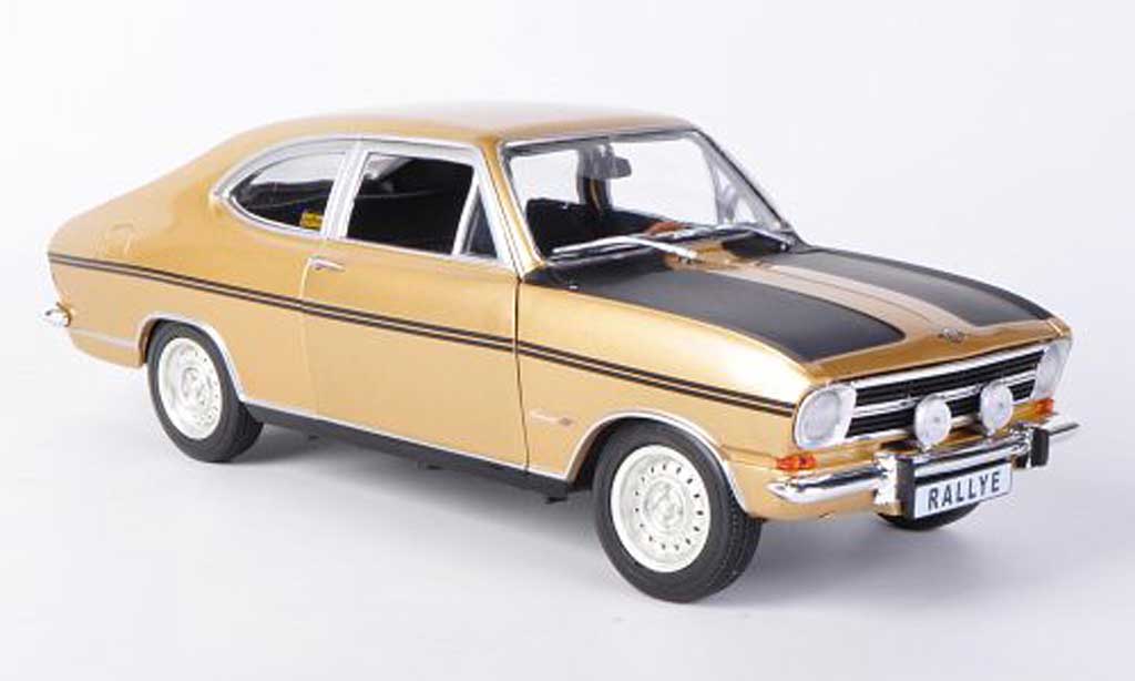 Opel Kadett B 1/18 Revell B Rallye 1900 gold/mattzwart modelauto