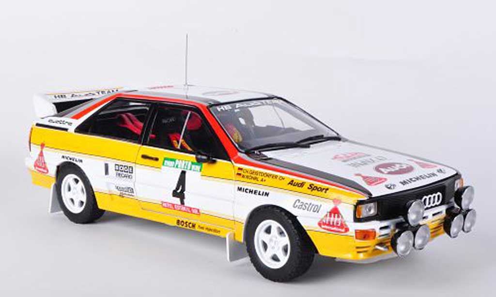 Audi Quattro 1/18 Sun Star A2 No.4 HB W.Rohrl / C.Geistdorfer Rally Portugal 1984 modelauto