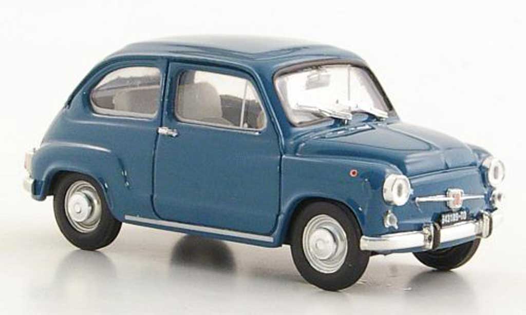 Fiat 600 1/43 Brumm D blauw ''Fanaloni'' 1965 modelauto