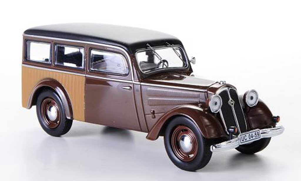 IFA F8 1/43 IST Models Stationwagen bruin/bruin 1955 modelauto